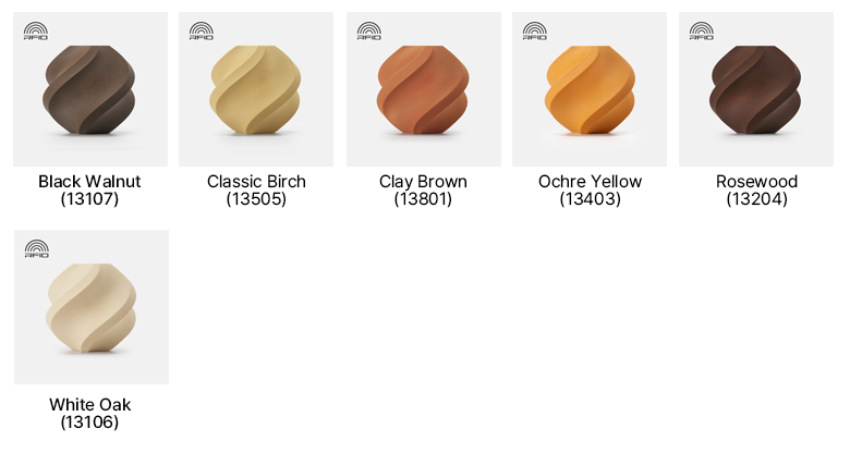 PLA Wood Color List.png