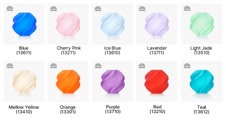 PLA Translucent Color List.png